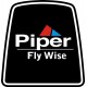 Piper Fly Wise Aircraft Yoke Logo Decals