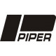 Piper Piper 12 3/4''W x 6''H Aircraft ,Logo 