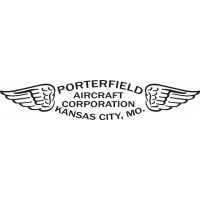 Porterfield Aircraft Corporation Logo Decals