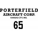 Porterfield 65 Aircraft Logo Decals