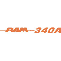 Ram 340A Aircraft Engine Logo Decal 