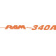 Ram 340A Aircraft Engine Logo Decal 