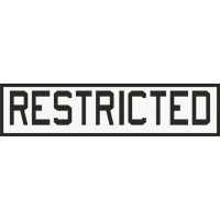 Restricted Aircraft Placard Truck Decals 