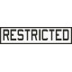 Restricted Aircraft Placard Truck Decals