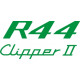 Robinson R44 Clipper II Helicopter Logo 
