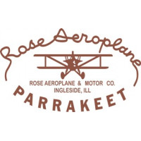 Rose Aeroplane Parrakeet Aircraft Logo  