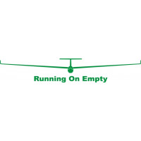 Running On Empty Sailplane/Glider Logo  