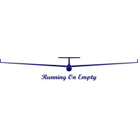 Running On Empty Sailplane/Glider Logo  