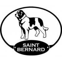 Saint Bernard Dog Decal Window/Car 