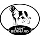 Saint Bernard Dog Decal Window/Car 