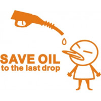 Save Oil To The Last Drop Logo Decal 