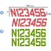 N NUMBERS TAIL AIRCRAFT CUSTOMIZED DECALS