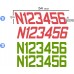 N NUMBERS TAIL AIRCRAFT CUSTOMIZED DECALS