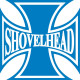 Shovelhead Iron Cross Motorcycle Helmet  