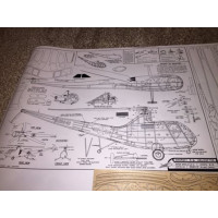 Sikorsky Helicopter Laser Cut Short Kit + Full Size Plans! Comet Kit no. E9 