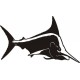 Snooping Marlin Fish Logo Decals