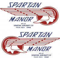 Spartan Manor Trailer Vinyl Logo Decals