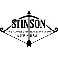 Stinson 11 3/4''W X 7 1/2''H Aircraft Logo 