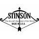Stinson 11 3/4''W X 7 1/2''H Aircraft Logo 