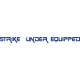 Strike Under Equipped Aircraft Extra Placard decals