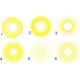 Sun Rays decals
