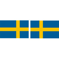 Sweden Flag Sign , Banner decals