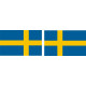 Sweden Flag Sign , Banner decals