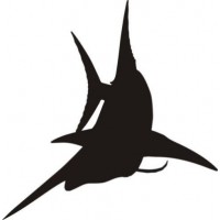 Swiping Marlin Fish Decals