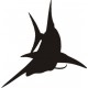 Swiping Marlin Fish Decals