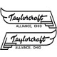Taylorcraft Alliance Ohio Aircraft Emblem decals