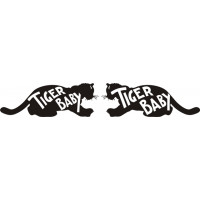 Tiger Baby Aircraft Fun Stuff Vinyl Graphics Decal 