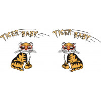 Tiger Baby Aircraft Placard Logo 