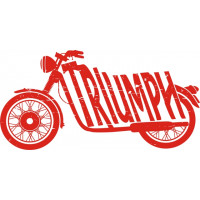 Triumph Motorcycle Window/Car Decal 