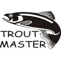 Trout Master Fish Boat Logo Decal