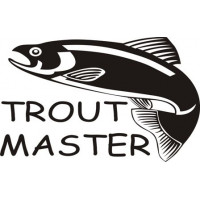 Trout Master Fish Boat Decal