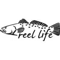 Trout Reel Life Salt Water Fish Decal