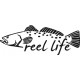 Trout Reel Life Salt Water Fish Decal