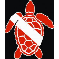 Turtle Scuba Diving Logo 