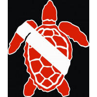 Turtle Scuba Diving decals