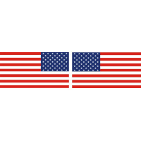 United States of America Aircraft Flag Vinyl Graphics Decals 