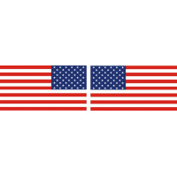 United States of America Aircraft Flag Vinyl Graphics Decals 