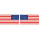 United States of America Aircraft Flag Vinyl Graphics Decals 