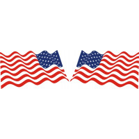 United States of America Aircraft Flag Vinyl Graphics Decal  