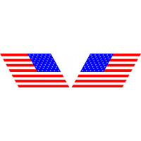 United States of America Aircraft Flag Vinyl Graphics Decals  