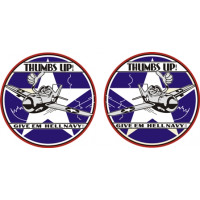 USAF Give Em Hell Navy Aircraft Emblem Vinyl Graphics  