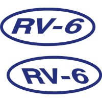 Vans Model RV-6 Aircraft 15 degrees Slant Decals