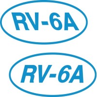 Vans Model RV-6A Aircraft 15 degrees Slant Decals