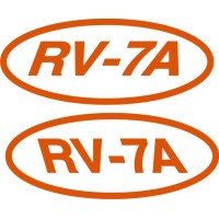 Vans Model RV-7 Aircraft 15 degrees Slant Decals