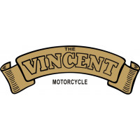 Vincent Tank Motorcycle Logo Decals