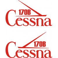 Cessna 170B Aircraft Logo Decal